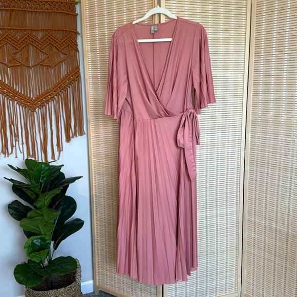 ASOS Maternity Dresses & Skirts - ASOS Maternity Pleated Pink Dress